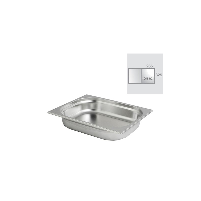 GN-1/2 sin asas - Bandejas GASTRONORM con medidas 325 x 265 mm