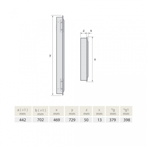 Medidas Puerta Refrigerada Acero INOX