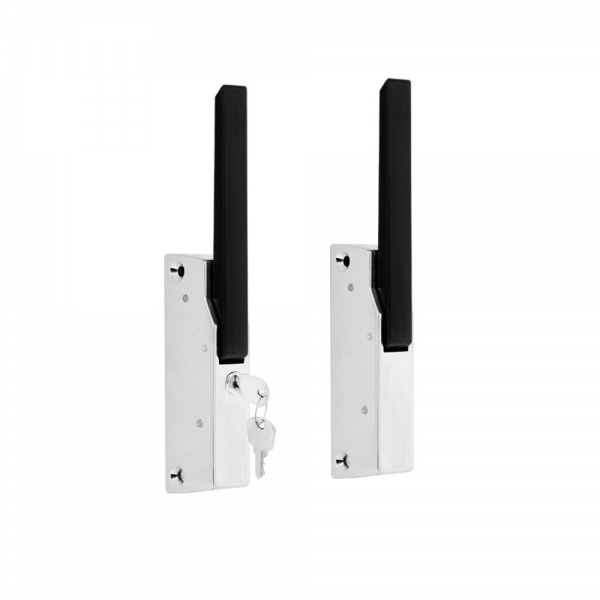 Cierre puerta cámara con maneta de plastico negro