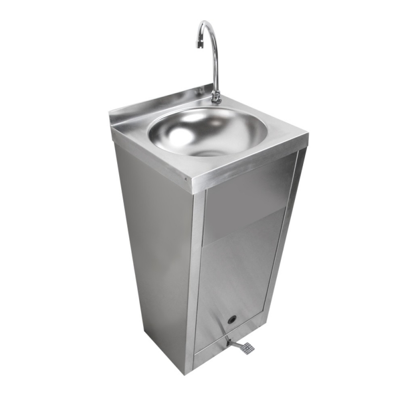 Lavamanos de Pedal Industrial en Acero Inoxidable