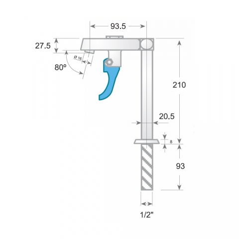 Medidas Grifo Dosificador para Dispensadores de Bebida