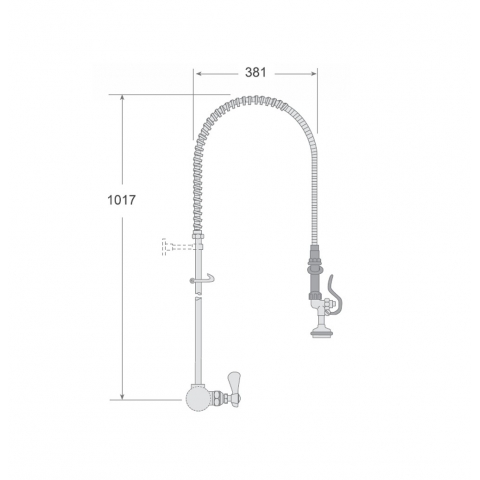 Medidas Grifo Cocina Industrial