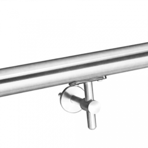Base para tubo redondo de pasamanos Acero INOX