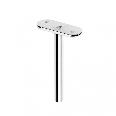Soporte pasamanos vertical para tubo plano