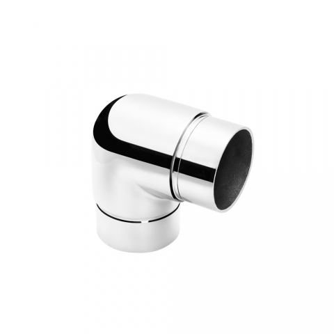 Codo INOX para pasamanos tubo redondo