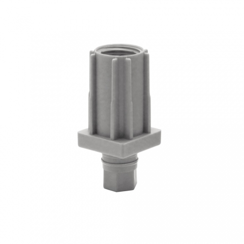 Pata regulable de plástico para tubo cuadrado 30x30