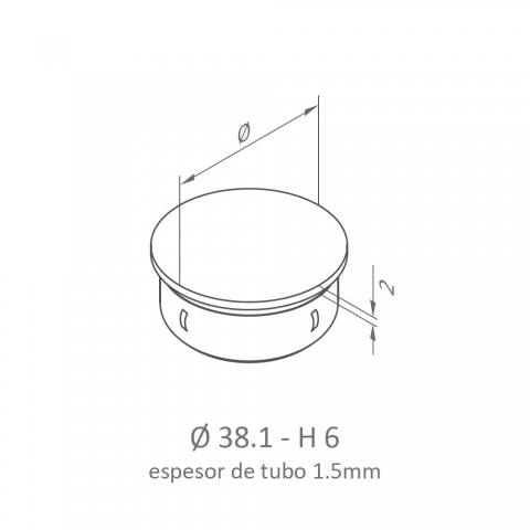 Tapones INOX para Pasamanos