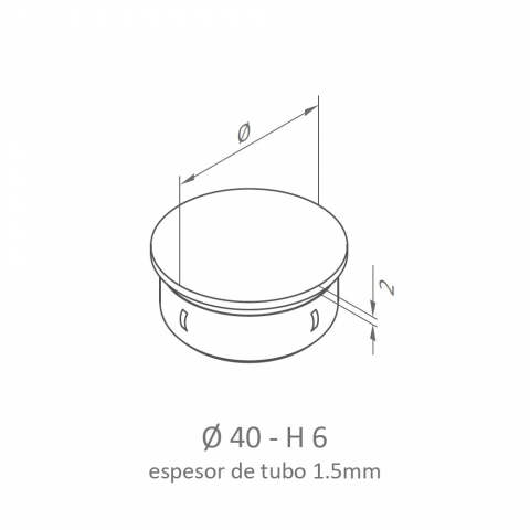 Tapones INOX Barandilla