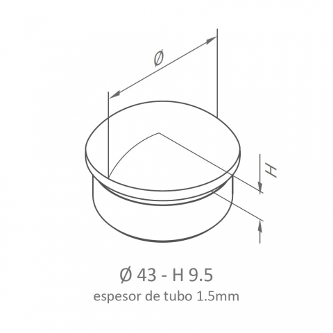 Tapón para Tubo Redondo