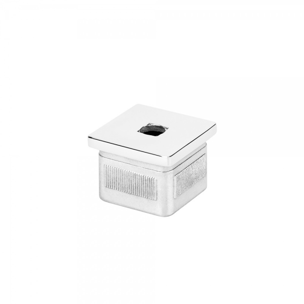 Conector tubo cuadrado 40x40 para soporte barandilla