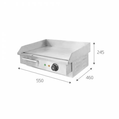 Medidas Plancha Eléctrica OPEEG-818