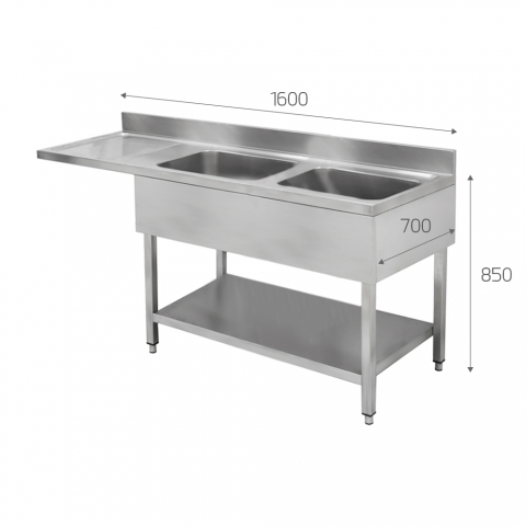 Medidas Mueble Fregadero Industrial