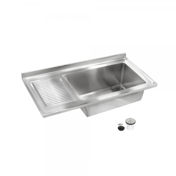 Fregadero con escurridor industrial