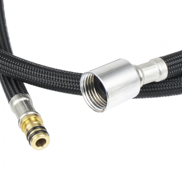 Grifo Cocina Pared Manguera Latiguillo Flexo Metu00e1lica