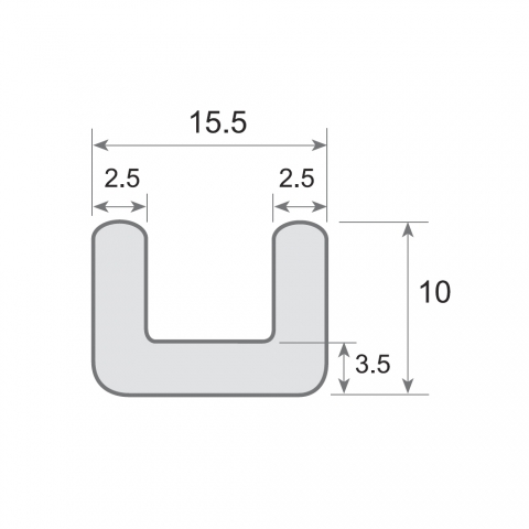 Medidas Tensor Burlete Industrial