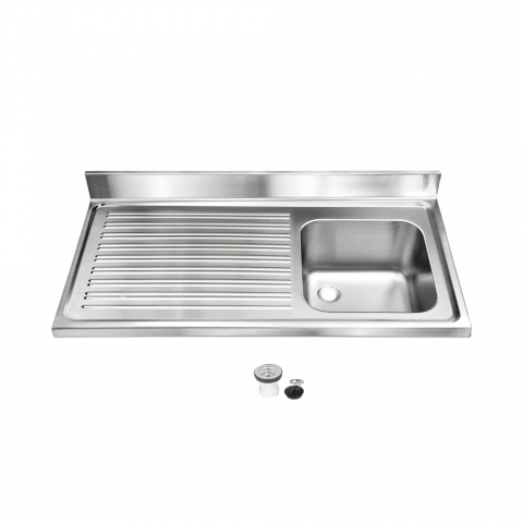 Fregadero con escurridor de Acero INOX