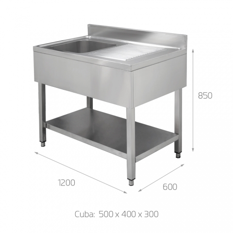 Fregadero para Restaurante