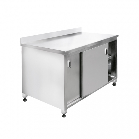 Mesa INOX con Puertas Correderas Mesa INOX con Puertas Correderas