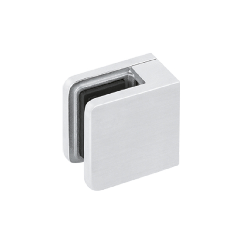 Pinza Cuadrada para Cristal en Acero Inoxidable RAILFORM