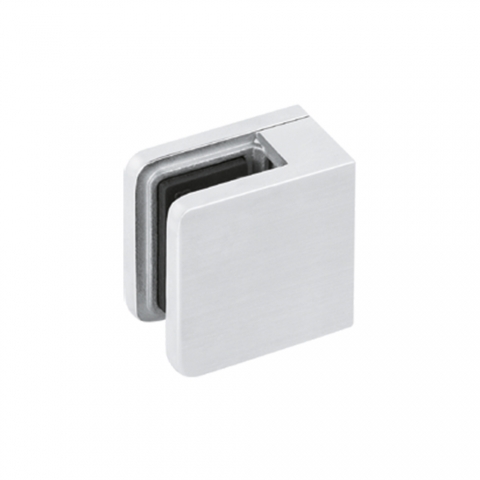 Pinza Cuadrada para Cristal en Acero Inoxidable RAILFORM