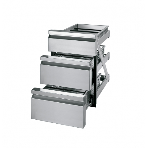 Cajón Frigorífico Triple INOX para Muebles de Cocina