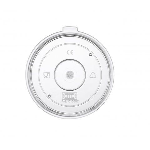 Tapa policarbonato transparente para vaso de 350 cc y taza de 250 cc Tapa policarbonato transparente para vaso de 350 cc y taza de 250 cc