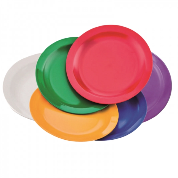 Plato llano policarbonato para Colectividades de 23 cm