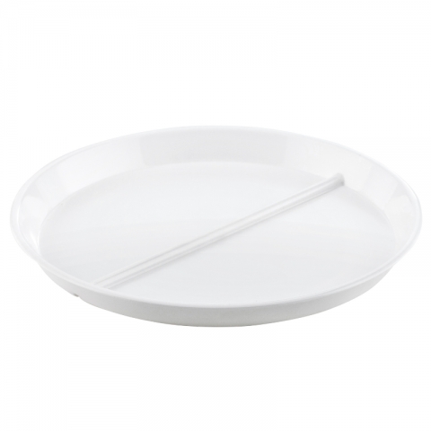 Plato con 2 compartimentos de policarbonato Plato con 2 compartimentos de policarbonato