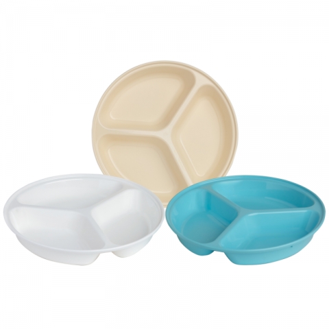 Plato de 3 compartimentos para colectividades