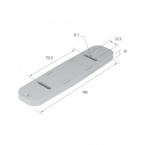 Suplemento Bisagra Frigorífica 1472 10mm Suplemento Bisagra Frigorífica 1472 10mm