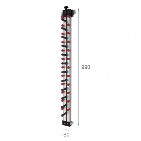 Columna para platos de pared de hostelería medidas