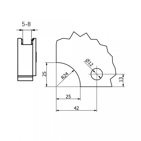 Plano Bisagra Puerta Cristal Plano Bisagra Puerta Cristal