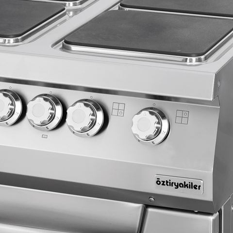 Cocina Profesional Eléctrica con Horno Cocina Profesional Eléctrica con Horno