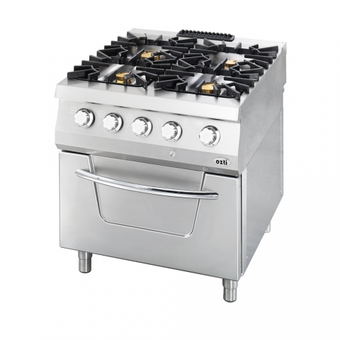 Cocina Industrial a Gas con Horno Hostelería de 8 KW