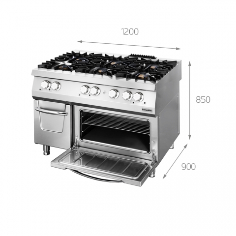 Cocina de Restaurante a Gas con Horno