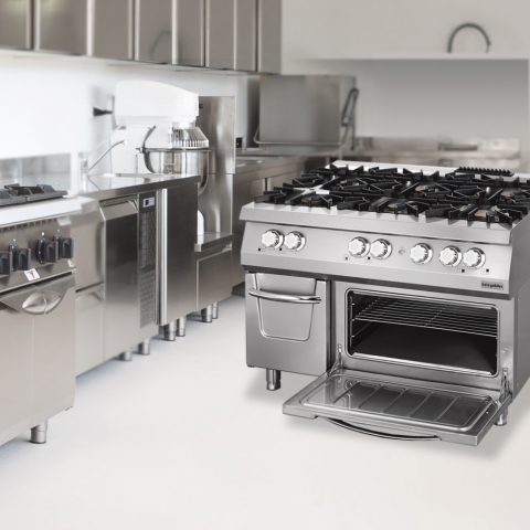 Cocina de Gas Industrial con Horno