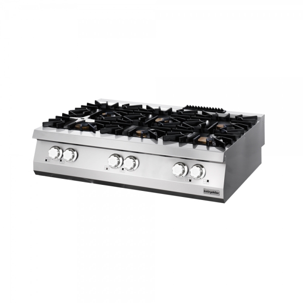 Cocina a Gas 6 Quemadores Industriales de Sobremesa