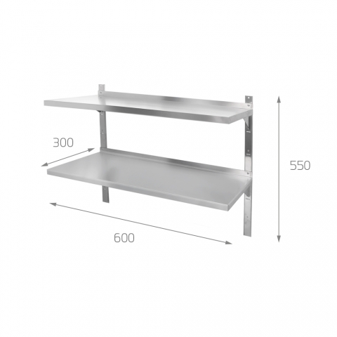 Medidas Estantes de Pared para Cocina Industrial