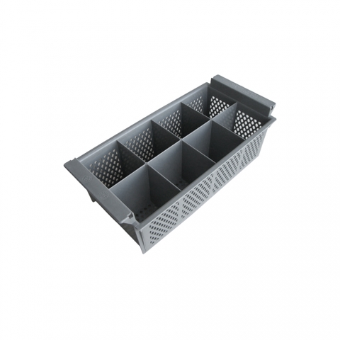 Cesta para cubiertos lavavajillas industrial