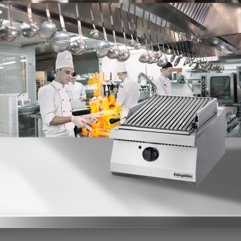 Barbacoa Gas Piedra Volcanica