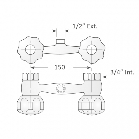 Medidas Pomo Grifo Cocina Industrial