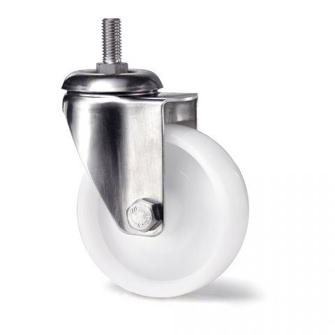 Rueda de nylon de 100 mm INOX