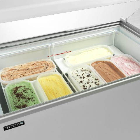 Vitrina de Helados 7 Bandejas