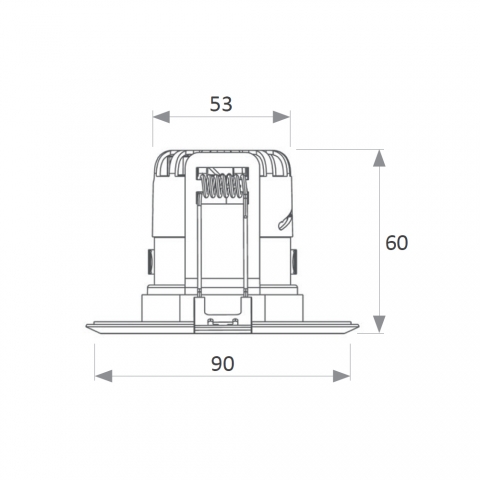 Medidas Lámpara de Cocina LED