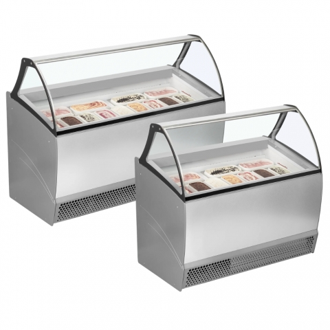 Vitrina de Helados Profesional 10 Bandejas