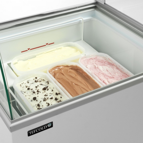 Vitrina para Helados 10 Sabores