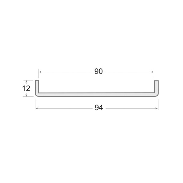 Perfil de PVC rígido en color negro para puerta industrial N.31