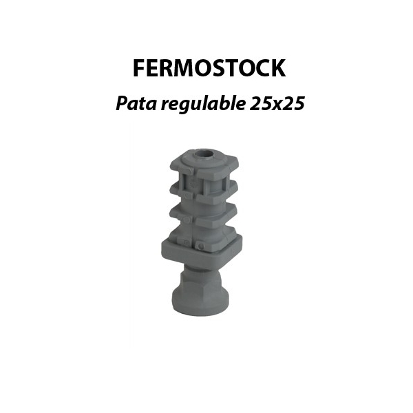 Pie Regulable 25 x 25 mm para escalerilla FERMOSTOCK
