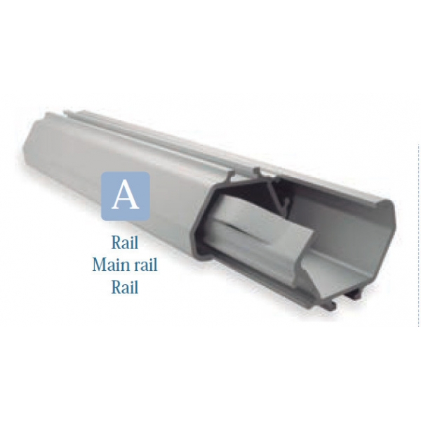 Conjunto Rail y Guía Puerta Corredera Industrial 4530