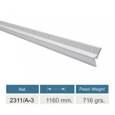 Guía Inferior Puerta Corredera Industrial 2310 Guía Inferior Puerta Corredera Industrial 2310